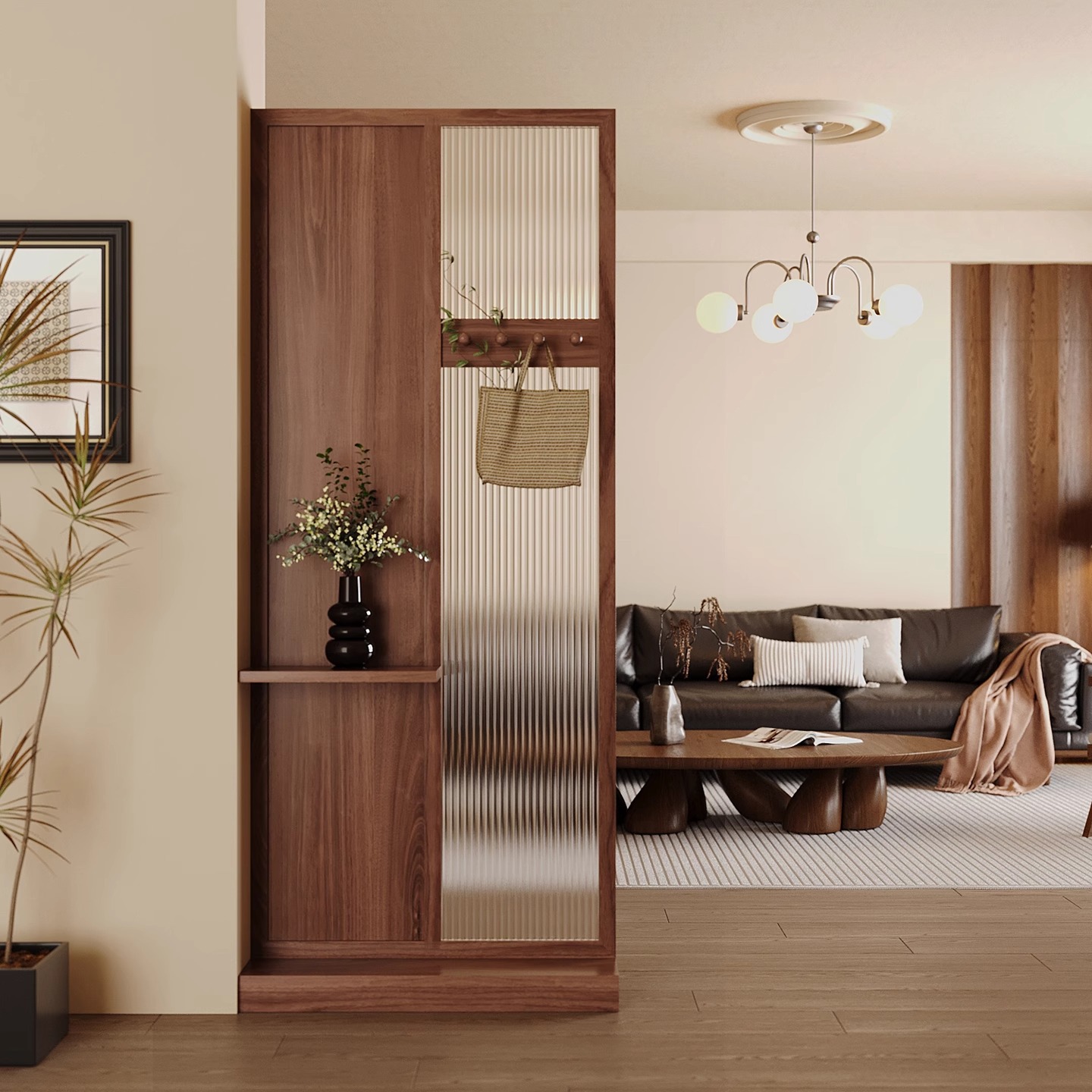 Shoji Screen Divider - Ingresso in Legno Massello Cinese con