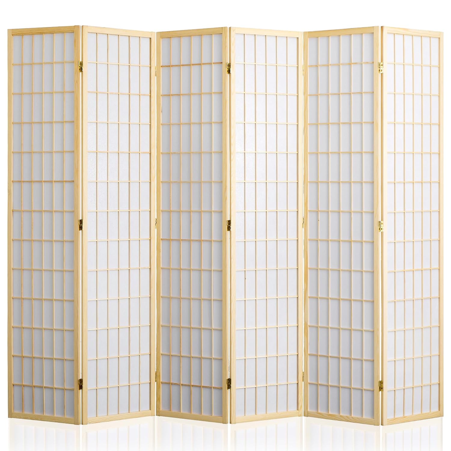 Shoji Screen Divider - Divisorio Pieghevole a 6 Pannelli, Schermo