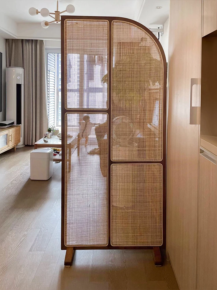 Shoji Screen Divider - Sottoaree in Rattan in legno massello