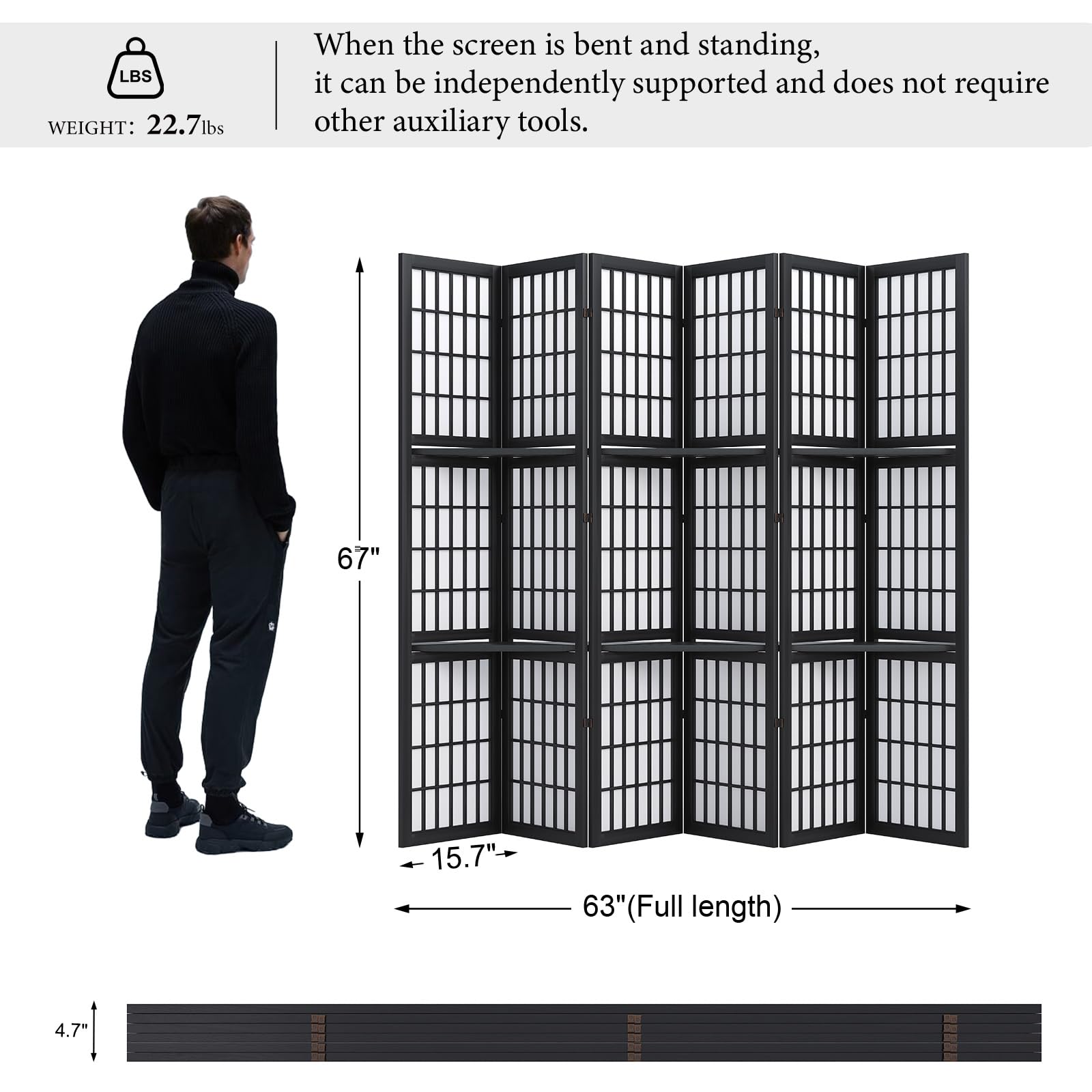 Divisorio per Ambienti, Parave - Shoji Screen Divider recensione e prezzo