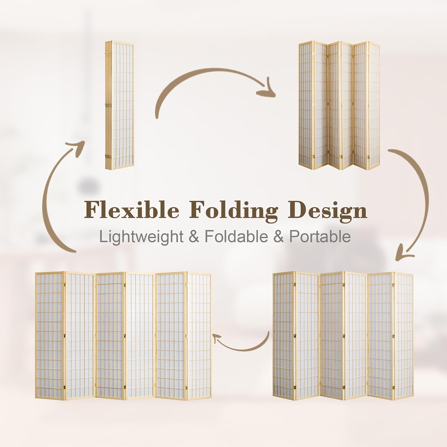 Divisorio Pieghevole a 6 Panne - Shoji Screen Divider recensione e prezzo